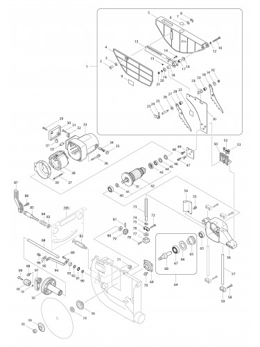Vue éclatée Makita 2704N#01