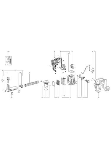 Vue éclatée METABO 31341000#01