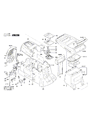 Vue éclatée Bosch AXT25D 3600H03102#01