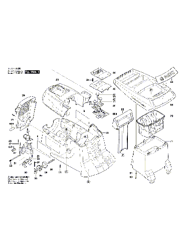 Vue éclatée Bosch AXT25TC 3600H03300#01