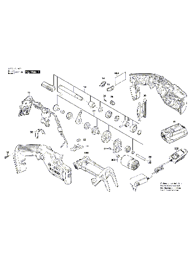 Vue éclatée Bosch KEO18V 3600H61A00#01