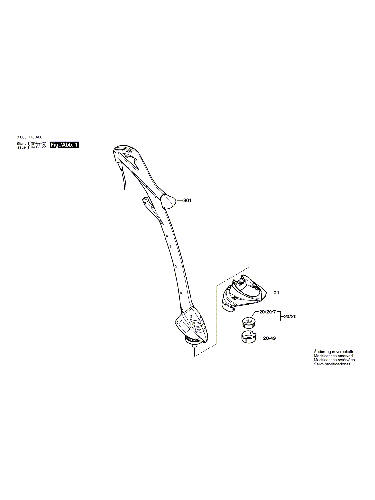 Vue éclatée Bosch ART23EASYTRIM 3600H78A00#01