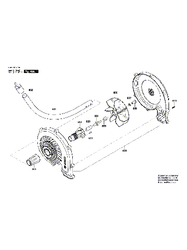 Vue éclatée Bosch AMW10 3600HA3F00#01