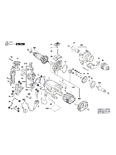 Vue éclatée Bosch GSB16RE 3601A4E501#01