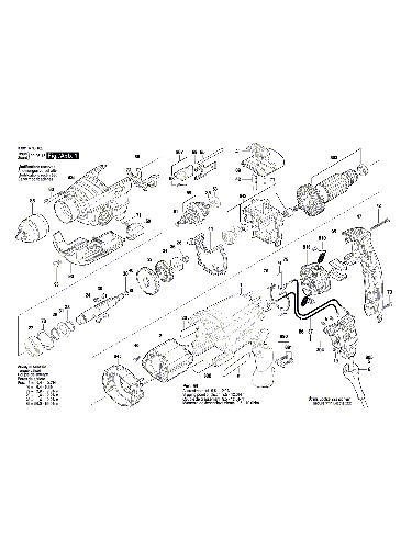 Vue éclatée Bosch GSB20-2 3601A7B402#01