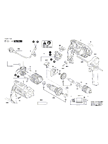 Vue éclatée Bosch GSB13RE 3601B1710B#01