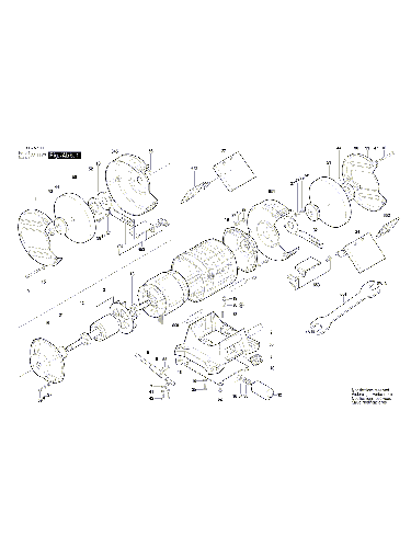 Vue éclatée Bosch GBG8 3601B7A100#01