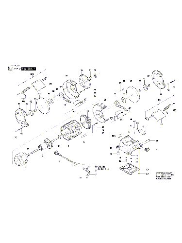 Vue éclatée Bosch GBG35-15 3601B7A300#01