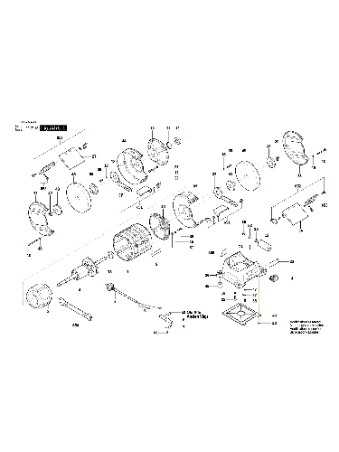 Vue éclatée Bosch GBG60-20 3601B7A400#01