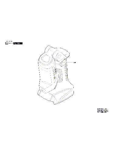 Vue éclatée Bosch GLI18V-300 3601DA11B0#01
