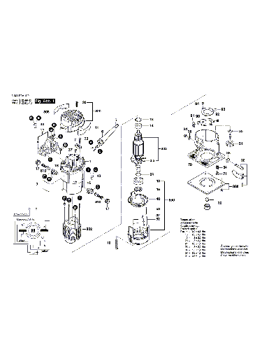 Vue éclatée Bosch GKF600 3601F0A102#01