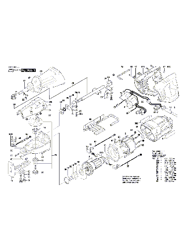 Vue éclatée Bosch GSA1100E 3601F4C801#01