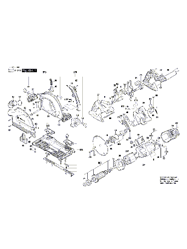 Vue éclatée Bosch GKT55GCE 3601F75000#01