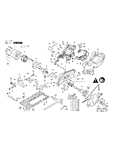Vue éclatée Bosch GKS18V-57-2L 3601FC1100#01