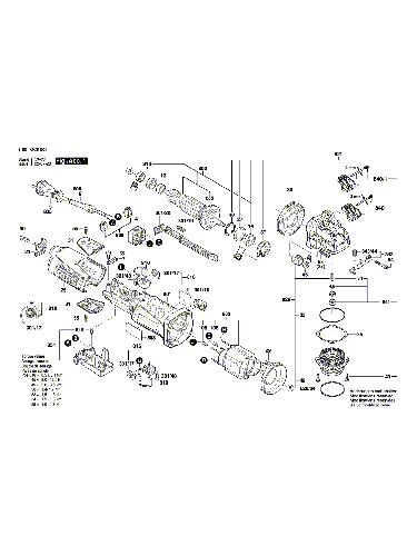 Vue éclatée Bosch GWX17-125S 3601GC5000#01
