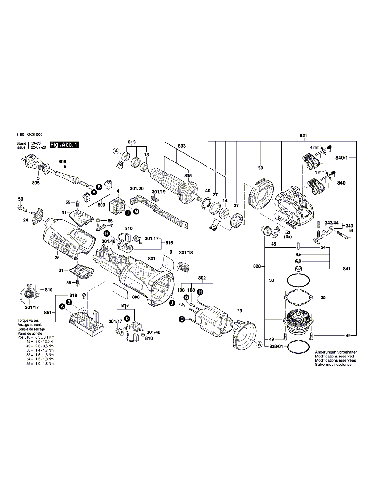 Vue éclatée Bosch GWX17-150 3601GC6000#01