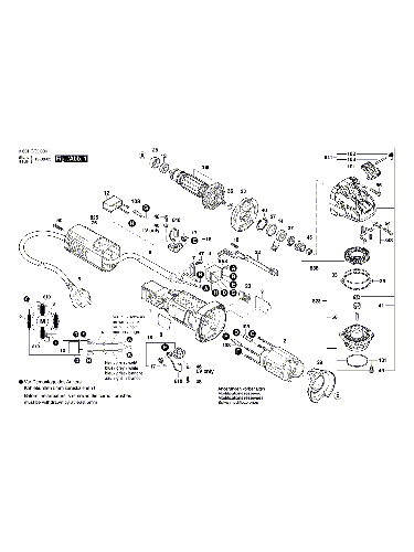 Vue éclatée Bosch GWX750-115 3601GC9200#01