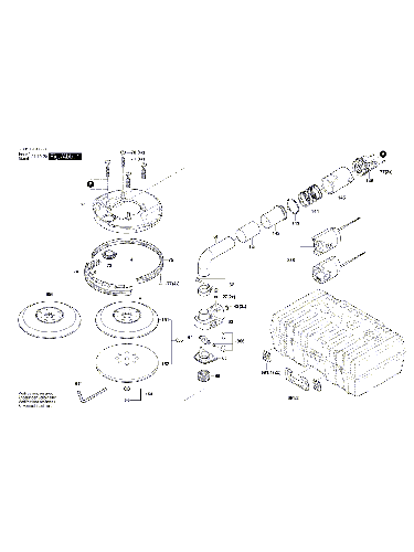 Vue éclatée Bosch GTR550 3601GD4020#01