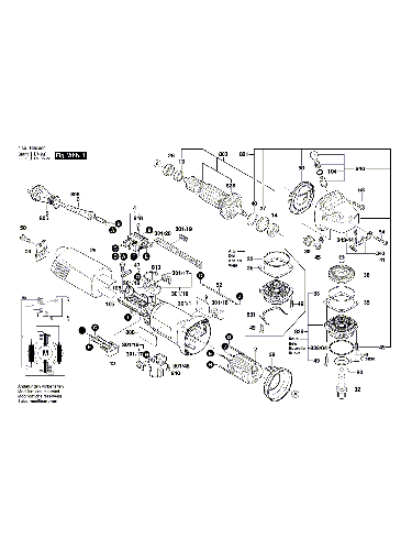 PIECES  DETACHEES MEULEUSES   BOSCH GWS 8-115