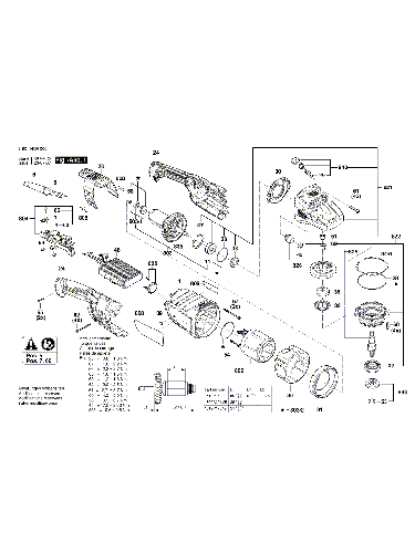 Vue éclatée Bosch GWS30-230B 3601HG1000#01