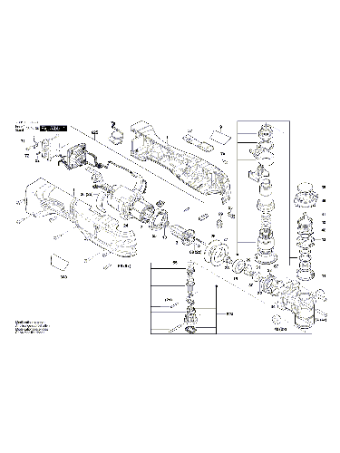 Vue éclatée Bosch GOP18V-34 3601HG2000#01