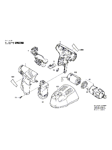 PIECES  DETACHEES VISSEUSE BOSCH GSR 10.8 V-LI