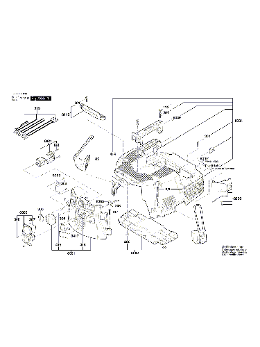 Vue éclatée Bosch GAS55MAFC 3601JC33W0#01