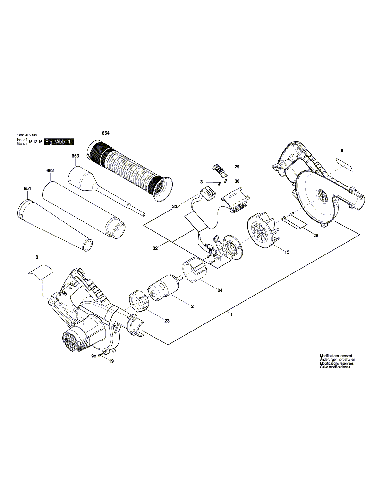 Vue éclatée Bosch GBL18V-120 3601JF5100#01