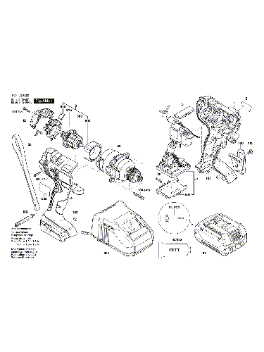 Vue éclatée Bosch GDX180-LI 3601JG5220#01