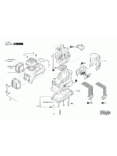 PIECES DETACHEES BOSCH GLL 3-80 3601K63S00