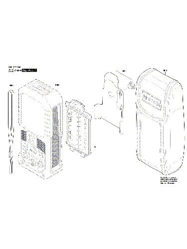Vue éclatée Bosch GLM50-27C 3601K72T00#01