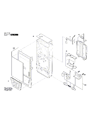 Vue éclatée Bosch GLM100-25C 3601K72Y00#01