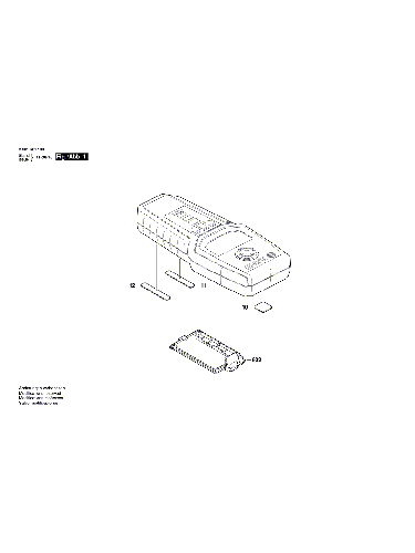 Vue éclatée Bosch GMS100 3601K81100#01