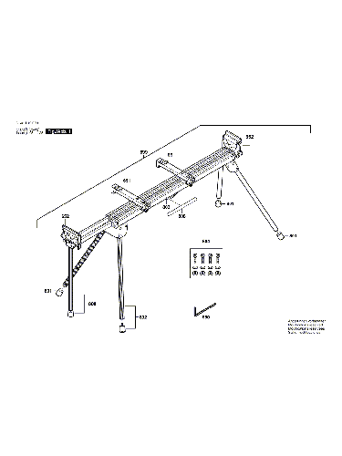 Vue éclatée Bosch GTA3700PROFESSIONAL 3601L10900#01