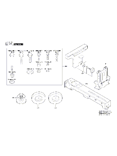 Vue éclatée Bosch GTA2500W 3601M12102#01
