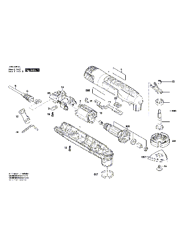 Vue éclatée Bosch PMF190E 3603A00501#01