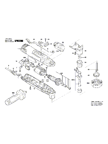 Vue éclatée Bosch PMF250CES 3603A00600#01