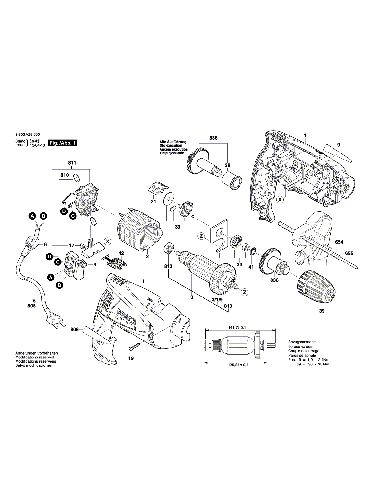 Vue éclatée Bosch PSB500 3603A26000#01