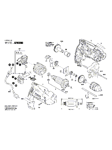 Vue éclatée Bosch PSB530RE 3603A26002#01