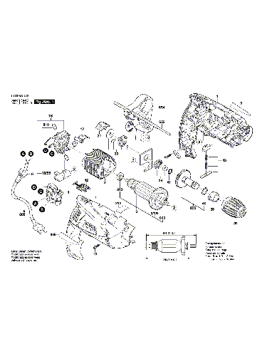 Vue éclatée Bosch PSB600RE 3603A26201#01