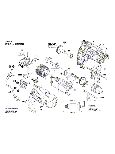 Vue éclatée Bosch PSB600RE 3603A26400#01