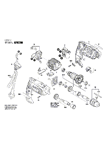 Vue éclatée Bosch PSB530RE 3603A27007#01
