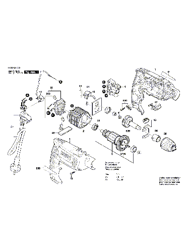Vue éclatée Bosch PSB650RE 3603A28000#01