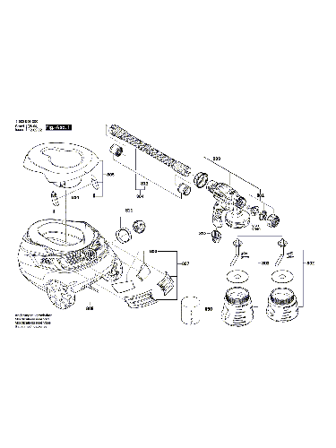 Vue éclatée Bosch PFS105E 3603B06200#01