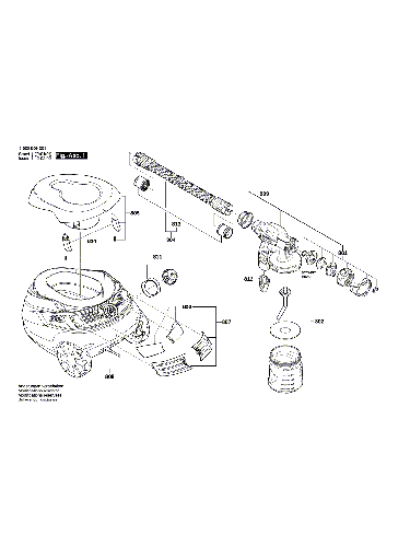 Vue éclatée Bosch PFS105E 3603B06201#01