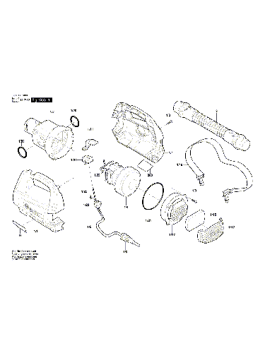 Vue éclatée Bosch PFS1000 3603B07000#01