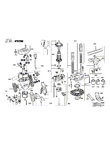 Vue éclatée Bosch POF1200AE 3603B6A001#01