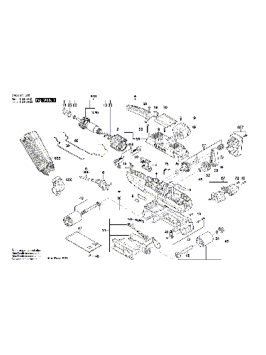 Vue éclatée Bosch PBS75AE 3603BA1100#01
