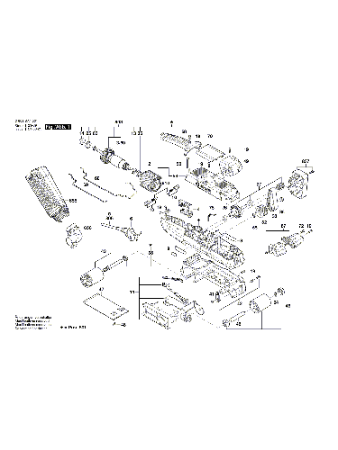 Vue éclatée Bosch PBS75AE 3603BA1101#01