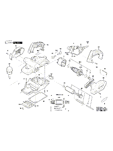Vue éclatée Bosch PHO1500 3603BA4000#01